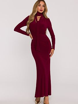 Rochie lungă Moe  Rochie elegantă și extrem de feminină, maxi, confecționată dintr-un tricot fin, care impresionează prin moliciunea, elasticitatea și 