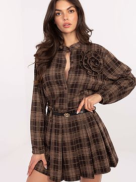 Fustă scurtă Italy Moda  Fustă mini stilată și feminină cu volane, combinând caracterul casual cu eleganța potrivită pentru stilizările de zi cu zi și cele 