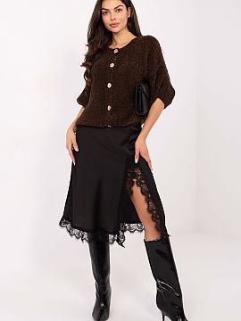 Fustă Rue Paris  Fustă midi elegantă cu croială clasică și feminină, perfectă atât pentru ziua de zi, cât și pentru ocazii mai speciale. Realizată