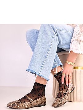 Balerinki Solea  Balerini eleganți cu curea, confecționați din piele ecologică de înaltă calitate, care combină eleganța clasică cu un accent modern