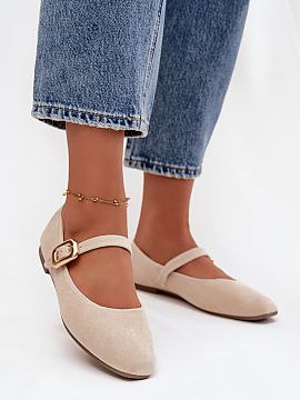 Balerinki Step in style  Balerini damă din eko-suede moale. Modelul cu toc plat asigură confortul pe tot parcursul zilei, iar vârfurile ușor rotunjite dau între