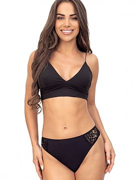 Stringi Donna  Chiloti dantela pentru femei reprezinta combinatia perfecta intre eleganta si confort. Partea din fata acoperita cu insertii delicate de dan