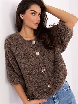 pulover cu fermoar Italy Moda  Pulover damă cu croială lejeră este o propunere elegantă ideală pentru ziua de zi și pentru muncă. Realizat dintr-un material plăcut