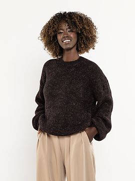 sweter awama  Pulover pentru femei cu mâneci lungi, din lână și mohair de copil. O propunere pentru femeile care caută căldură naturală, moliciune