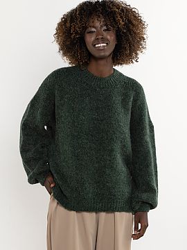 sweter awama  Pulover pentru femei cu mâneci lungi, din lână și mohair de copil. O propunere pentru femeile care caută căldură naturală, moliciune