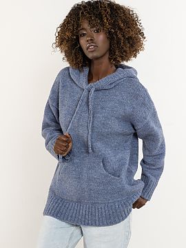 sweter awama  Un pulover calduros cu maneci lungi, din lana, cu gluga. O propunere pentru femeile care apreciaza eleganta clasica si minimalismul. Confect