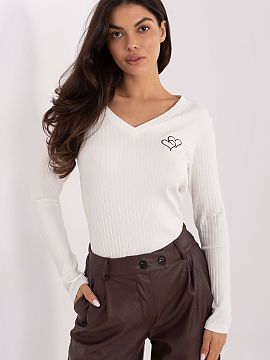 Bluzka Rue Paris  Bluza elegantă și feminină din material cu dungi, perfectă pentru ziua de zi. Realizată din bumbac plăcut la atingere cu adaos de elas