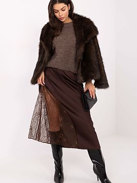 spódnica Rue Paris  Fusta midi stilată și feminină, în formă de clopot, reprezintă combinația perfectă între eleganță și confort. Realizată dintr-u