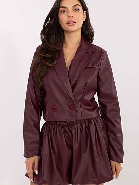 Fustă scurtă Italy Moda  Fustă casual în formă de bomboană din imitație de piele, de lungime mini, ideală pentru ținutele de zi cu zi. Confecționată dintr-o