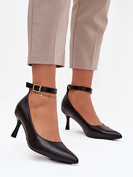 Pantofi cu toc subţire (stiletto) Step in style  Toți călcâiul femeilor din piele ecologică de înaltă calitate sunt o combinație de clasic și grație feminină. Modelul impresioneaz