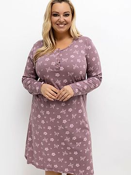 Cămașă de noapte Plus Size Forever Pink  Camasa de noapte pentru femei plus size este combinatia perfecta intre confort, stil feminin si o estetica romantica usoara. Confectionata d