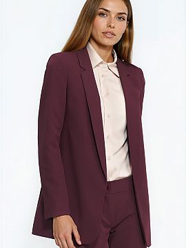 Sacou Nife  O sacou elegant fără închidere este un element important al garderobei, cu care poți crea un costum feminin modern. Croiala clasică și