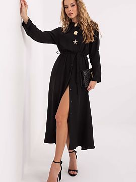 rochie de zi Rue Paris  Această rochie de zi cu zi în stil cămașă, cu o croială evazată, este combinatia perfectă între confort și eleganță, fiind ideal