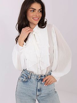 cămașă cu mânecă lungă Italy Moda  Cămașă elegantă și feminină pentru femei, perfectă atât pentru ziua de zi, cât și pentru ocazii speciale. Realizată dintr-o amest