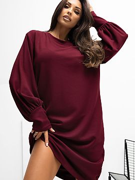 rochie de zi Rue Paris  Rochie de trening din material moale, propunere care încântă prin moliciunea, delicatețea și finisajul extrem de plăcut la atingere. I