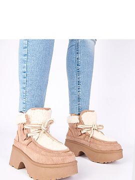 Cizme de zăpadă Solea  Bocanci cu blană, legați pe o platformă înaltă, sunt încălțările ideale pentru zilele de iarnă, combinând stilul, confortul și c