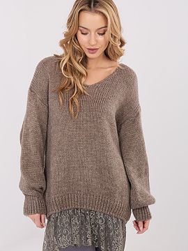 sweter Factory Price  Un pulover elegant pentru femei cu un croi lung, ideal atât pentru ziua de zi, cât și pentru ocazii mai speciale. Realizat dintr-o ameste