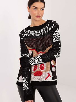 sweter Italy Moda  Pulover casual pentru femei este o propunere excelentă pentru ocazii de zi cu zi, festive și petreceri într-o atmosferă mai relaxată ș