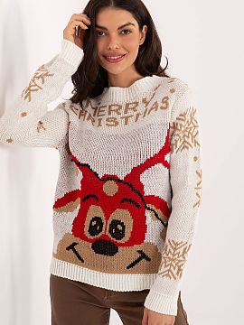 sweter Italy Moda  Pulover casual pentru femei este o propunere excelentă pentru ocazii de zi cu zi, festive și petreceri într-o atmosferă mai relaxată ș