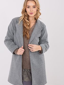 Palton Italy Moda  Elegantul palton de damă de tranziție este o propunere stilată și universală, ideală pentru toamnă, iarnă și primăvară. Croiala s