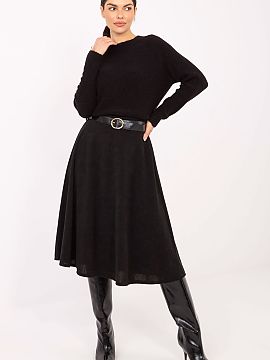 Fustă Rue Paris  Fusta cloș din tricot elegantă și feminină, perfectă pentru ziua de zi, la birou și la ocazii mai elegante. Realizată dintr-o combina