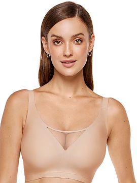 Moale Gorteks  Misty este un sutien moale fără sârmă, care modelează natural sânii, ridicându-i ușor și adunându-i în centrul. Este un sutien ne