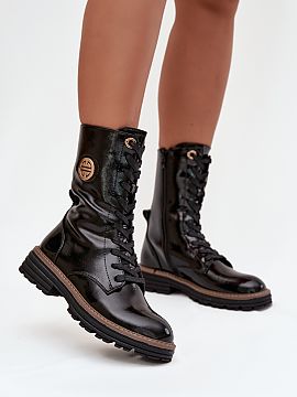 Ghete Step in style  Botinele de lucru pentru femei de la marca Jezzi sunt o propunere la modă și practică pentru sezonul de toamnă-iarnă. Realizate cu aten