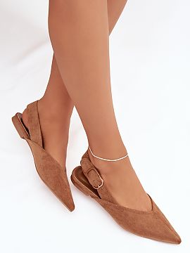 Balerini Step in style  Balerinii de damă din eko-suede sunt o alegere elegantă și confortabilă pentru ziua de zi. Modelul cu toc plat garantează confortul, ia