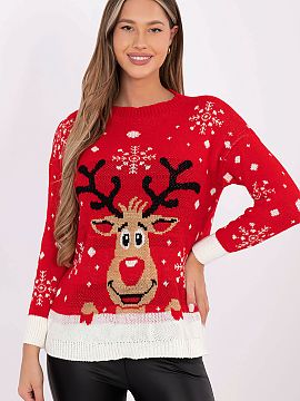 sweter Italy Moda  Pulover elegant pentru femei cu un caracter casual, care se va potrivi perfect atât la ocazii speciale, cât și la petreceri în atmosfera