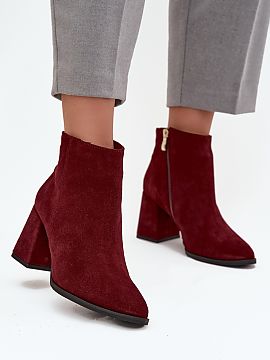 Botki Step in style  Botinele de damă din piele naturală sunt o propunere elegantă și atemporală, care se va potrivi perfect în sezonul toamnă-iarnă. Pie