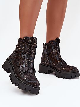 Botine Step in style  Botinele pentru femei de la marca Artiker, fabricate din piele naturală, sunt o propunere care combină eleganța cu confortul. Finisajele 