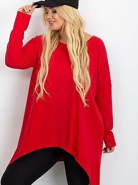 Tunică marime plus Relevance  Bluza de damă de mărime mare este o propunere confortabilă și stilată, perfectă pentru ținutele de zi cu zi într-o variantă casual.