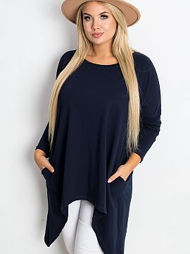 Tunică marime plus Relevance  Bluza de damă de mărime mare este o propunere confortabilă și stylish, ideală pentru ținutele de zi cu zi într-o interpretare casual.
