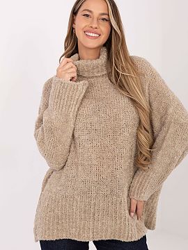 Helancă Factory Price  Puloverul de damă boucle cu guler înalt este o propunere elegantă și confortabilă pentru ținutele de zi cu zi. Structura sa caracteris