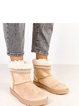 Moon boots Solea  Prezentăm cizmele scurte de zăpadă bej decorate cu broderie Sensila, o combinație perfectă între stil și funcționalitate. Aceste ciz