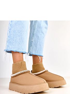 Moon boots Solea  Cizmele de zăpadă maro cu șosete Melary sunt alegerea perfectă pentru femeile care apreciază confortul, funcționalitatea și aspectul 