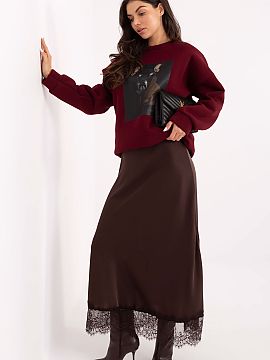 Bluza Italy Moda  Bluza elegantă pentru femei într-o variantă casual este o propunere confortabilă pentru ieșirile zilnice. Modelul cu imprimeu în faț�