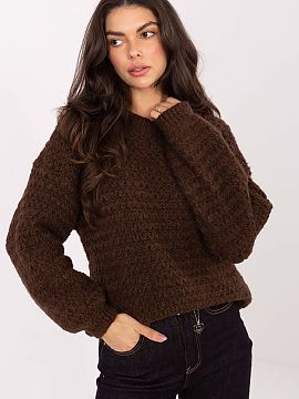 Pulover Italy Moda  Pulover elegant de damă cu șarpe waffle este o propunere ideală pentru fiecare zi. Caracterul casual îl face perfect pentru ocaziile zil