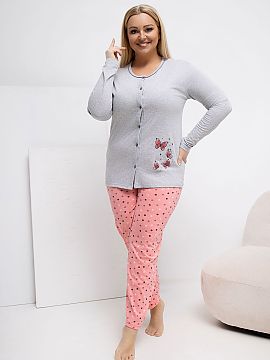 Pijamale Plus Size Forever Pink