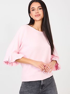 sweter Italy Moda  Elegantul pulover de damă de lungime standard, ideal atât pentru ziua de zi, cât și pentru ocazii mai deosebite. Realizat dintr-o ameste