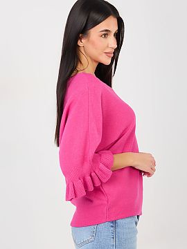 sweter Italy Moda  Elegantul pulover pentru femei de lungime standard, ideal atat pentru ziua de zi, cat si pentru ocazii mai speciale. Realizat dintr-o ameste