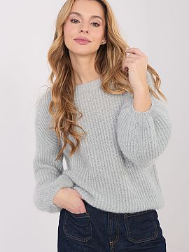 sweter Italy Moda  Pulover de damă cu un caracter casual, ideal pentru stilizările de zi cu zi și pentru muncă. Modelul este realizat dintr-o amestecătur�