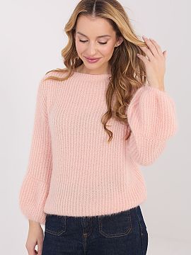 sweter Italy Moda  Pulover feminin cu un caracter casual, ideal pentru stilizările de zi cu zi și pentru muncă. Model realizat dintr-o combinație moale și