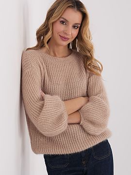 sweter Italy Moda  Pulover casual feminin, ideal pentru stilizările de zi cu zi și pentru muncă. Model realizat dintr-o amestecătură moale și plăcută l