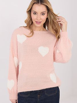 sweter Italy Moda  Pulover de damă cu un caracter casual, creat pentru ținutele zilnice și confortabile. Modelul este realizat dintr-o combinație moale și