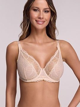 Soft Ava  Sutien moale de tip soft proiectat cu gândul la confort și eleganță feminină. Modelul se închide la spate, echipat cu sârme inferioar