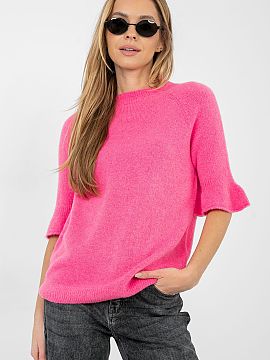 Pulover Italy Moda  Un pulover casual pentru femei este o propunere elegantă și confortabilă pentru ziua de lucru. Realizat dintr-o amestec plăcut la atinge