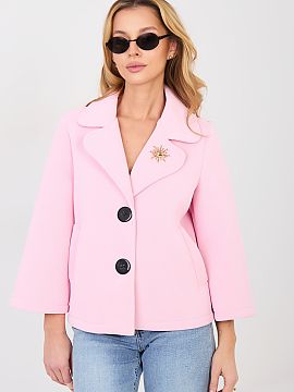 Palton Italy Moda  Un sacou elegant de damă, realizat dintr-un material modern din spumă, este o propunere stilată pentru sezonul toamnă, iarnă și primă