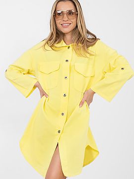 Rochie de zi Rue Paris  Rochie cămașă comodă, cu croială lejeră, ideală pentru stilizările de zi cu zi. Modelul se închide cu nasturi, are un guler clasic 