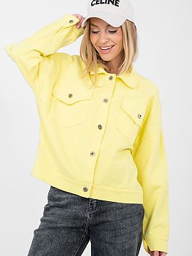 Jachetă Rue Paris  Geaca de blugi clasica pentru femei in stil casual, ideala pentru tinutele de zi cu zi. Modelul se inchide cu nasturi, are un guler clasic s